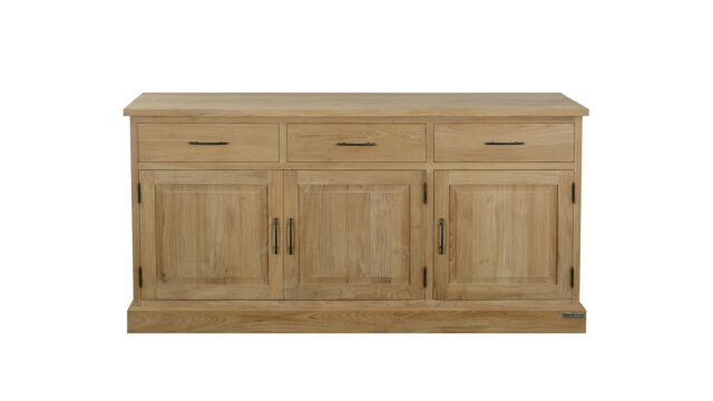 Teak Sideboard Classic 180 cm 3 Drehtüren + 3 Schubladen Classic-Line Diamond Collection