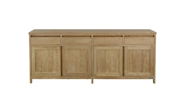 Sideboard Comfort 240 cm 4 grifflose Drehtüren + 4 grifflose Schubladen Comfort-Line Diamond Collection