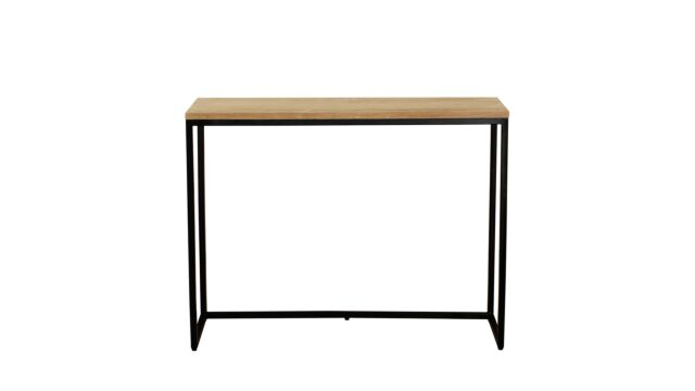 Modena Wandkonsole Single Top 100cm x 30cm x H78cm Teak Hell gebürstet