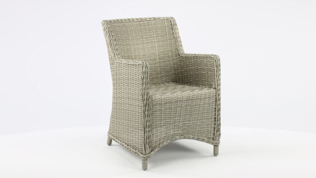 Wickerzetel Boston Kleur Light Kobo Grey Wicker PE - Alu Frame Luxury Lounge