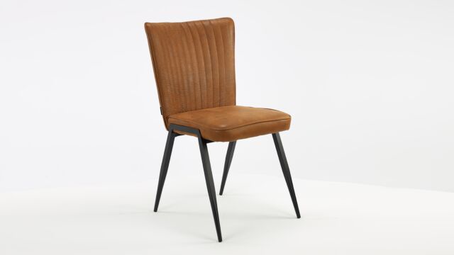 Chaise d'intérieur Apollo Jeep Cognac - Pieds Noirs Chaise d'intérieur Apollo Jeep Cognac - Pieds Noirs