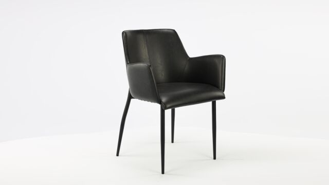 Interior chair Ethan Color Vintage Black Legs Metal Black