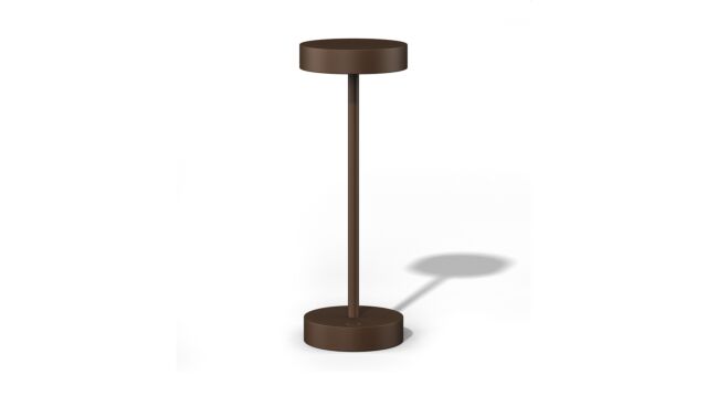 Qoozii Ibiza Corten Design Lampe – Durchmesser 12 cm x Höhe 32 cm – Kabellos