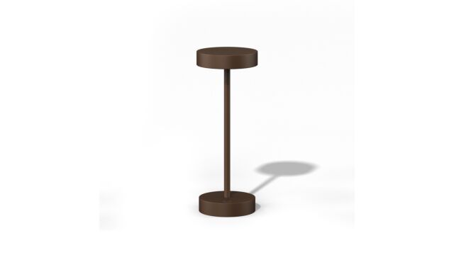 Qoozii Ibiza Mini-Lampe im Corten-Design – Durchmesser 9 cm x Höhe 24 cm – Kabellos
