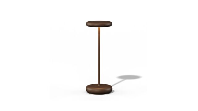 Qoozii Lana Corten Design-Lampe – Durchmesser 9 cm x H24 cm – kabellos