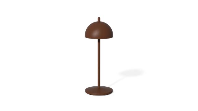 Qoozii Samos Corten Design Lampe – Durchmesser 11 cm x Höhe 30 cm – Kabellos