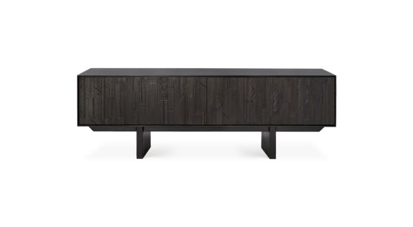 Teakholz schwarz Mosaic TV Anrichte 162 x 45cm Ethnicraft
