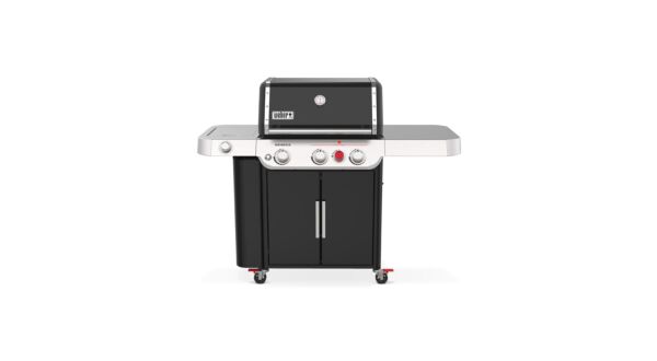 Genesis II E-335 Black Met Geëmailleerd Gietijzeren Grillrooster + Sear Brander