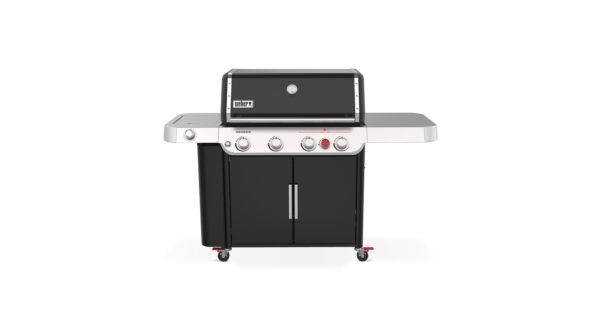 Genesis II E-435 Schwarz mit GBS-Grillrost + Sear Station und Seitenbrenner