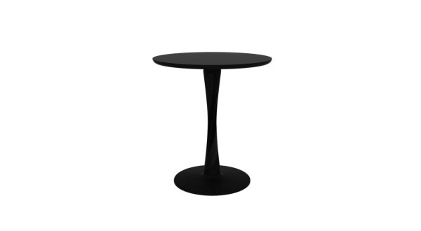 Oak black Torsion dining table 70 x 70cm Ethnicraft