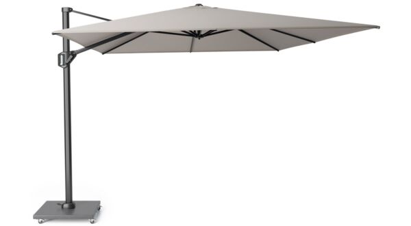 Zweefparasol Challenger T1 Premium 400 x 300cm Mast Antraciet - Doek Manhattan