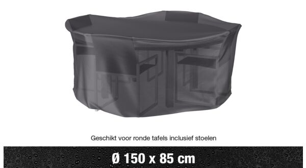 AeroCover Housse pour Ensemble Salon de Jardin Rond diamètre 150xH85cm