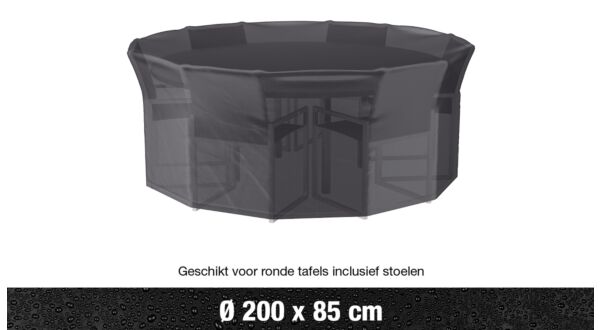 AeroCover Tuinmeubelhoes Tuinset Rond Diameter 200xH85cm