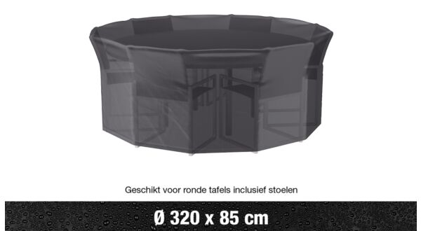 AeroCover Tuinmeubelhoes Tuinset Rond Diameter 320xH85cm