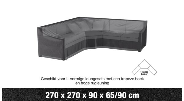 AeroCover Housse de salon Ensemble d'angle Dossier haut en forme de L  270x270x90cm