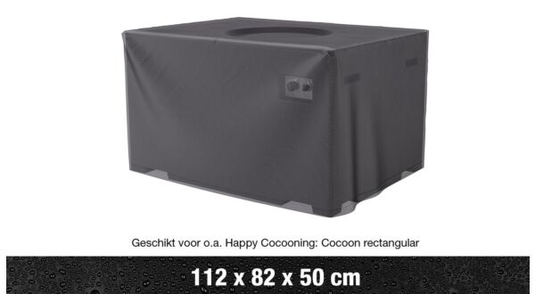 Garden Set Cover Anthracite Fire Table 112cm x 82cm x H50cm