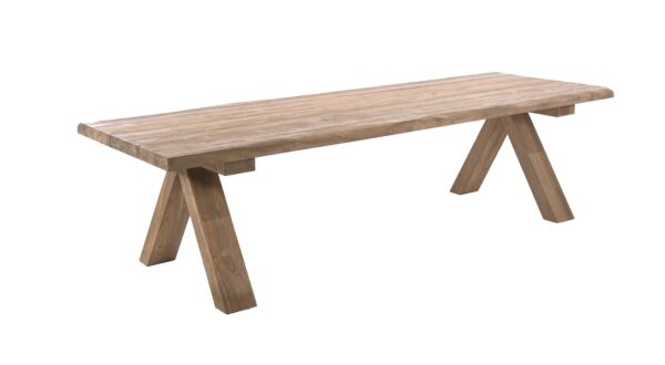 Table de jardin en teck Longford 300cm x 100cm x H78cm - Recup Teck