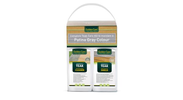 Teak Care Kit 3 in 1 Teakcleaner + Teakshield, 10delige complete onderhoudsset