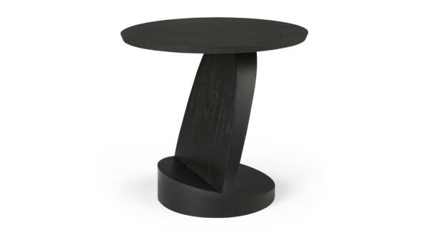 Teakholz schwarz Oblic Beistelltisch 52 x 52cm Ethnicraft