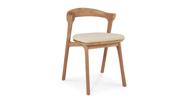 Teak Bok Outdoor Stoel met Zitkussen 50 x 54cm Ethnicraft