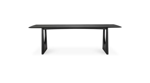 Oak black Geometric dining table 220 x 100cm Ethnicraft