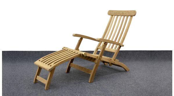 Ligbed Deckchair Classic Steamer 153 x 100 x 61cm Diamond Collection