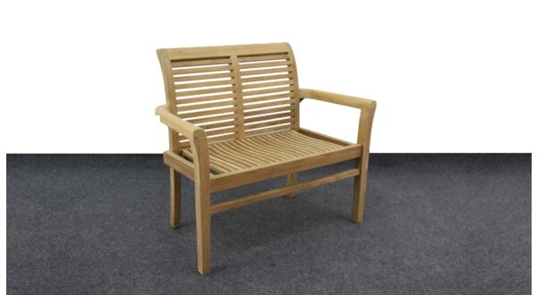 Banc de jardin ergonomique 2 places empilable 105 x 93 x 63cm - Collection Diamond