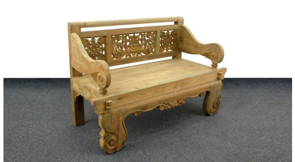 Gartenbank, rustikal, 2-Sitzer, robust, 155 x 68 x 97 cm – Diamond-Kollektion