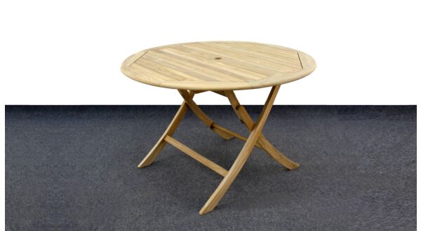 Table de jardin pliable ronde Dia 100cm - Collection Diamond