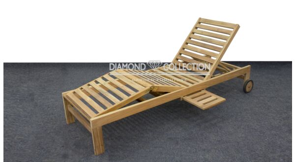 Lounger Modern Adjustable Back and Leg 200 x 37 x 72cm Diamond Collection