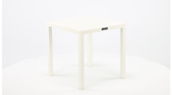 Alu Side Table Palma White Mat 45 x 45 x H45cm