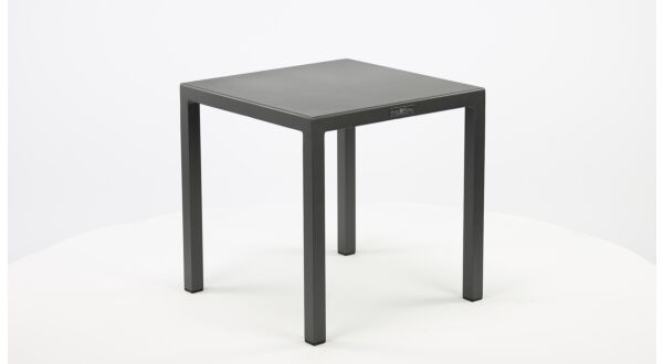 Alu Bijzettafel Palma Charcoal Mat 45 x 45 x H45cm