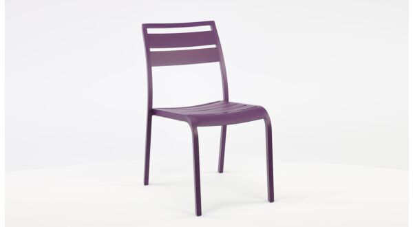  Alu Stacking Chair Nice Slat Purple Matt