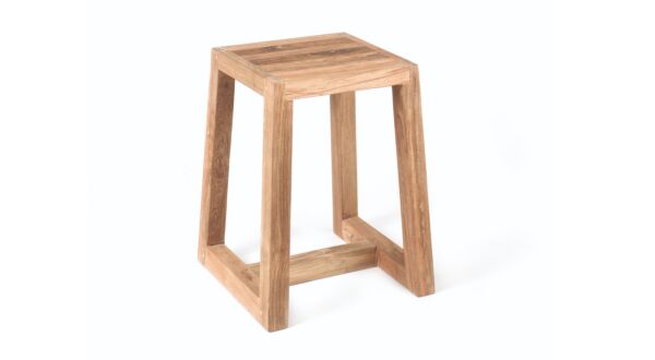 Teak Barkruk Hermosa 40cm x 40cm x H50cm - Recuperatie Teak