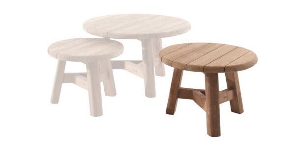 Teak Lounge Casablanca Salontafel Recup Teak Dia 60cm x H41cm