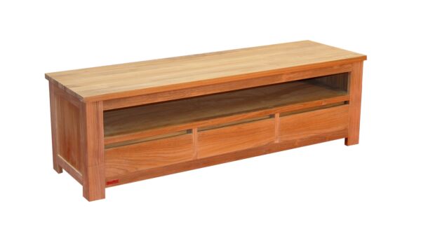 Meuble TV Caroline 160cm avec 3 tiroirs - Collection Diamond
