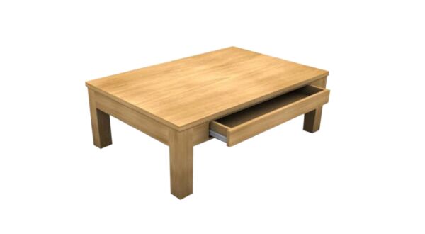 Salontafel Met Greeploze Lade 080 x 080 P8 Enkele Top Diamond Collection