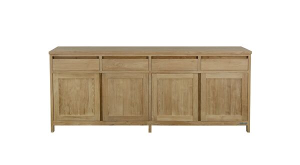 Sideboard Comfort 240 cm 4 grifflose Drehtüren + 4 grifflose Schubladen Comfort-Line Diamond Collection