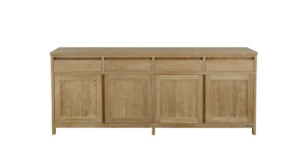 Dressoir Comfort 200cm 4 Draaideuren + 4 Greeploze Laden Comfort-Line Diamond Collection 