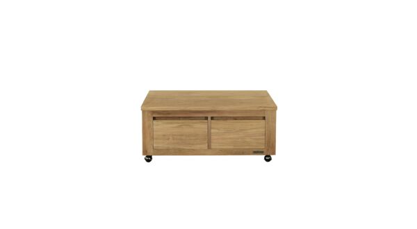 Coffee table with 2 handleless drawers On Wheels 100 x 60cm Diamond Collection