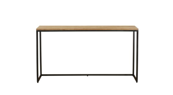 Modena Wandkonsole Single Top 140cm x 30cm x H78cm Teak Hell gebürstet