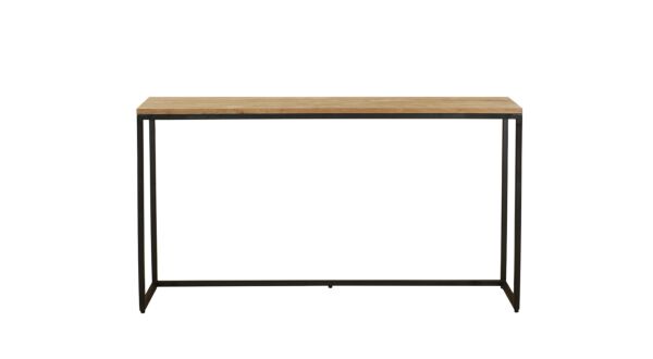 Modena Wall Console Single Top 140cm x 30cm x H78cm Teak Light Brushed