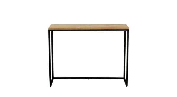 Console murale Modena 100cm x 30cm x H78cm Teck brossé clair