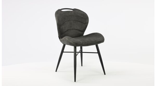 Chaise d'intérieur Talent Luxor Anthracite - Pieds Noirs