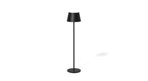 Qoozii Lampadaire Aruba Noir - 3 Hauteurs Ajustables - Sans Fil