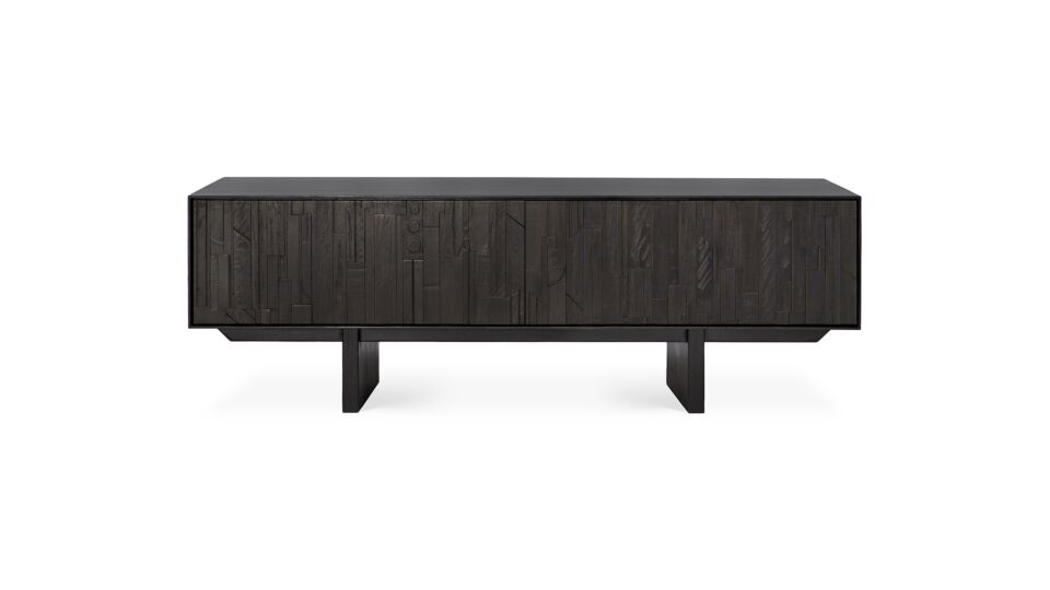 Teak Zwart Mosaic TV-meubel 162 x 45cm Ethnicraft main product photo