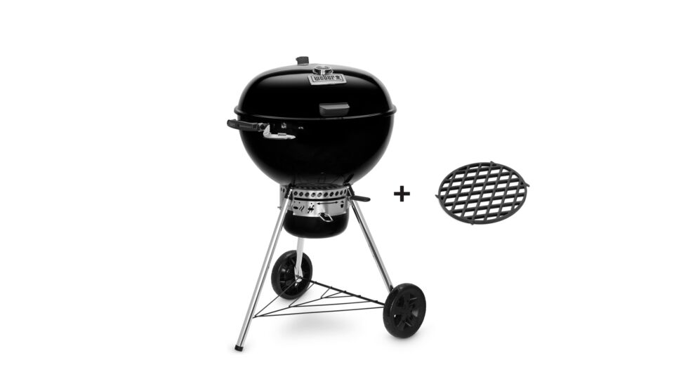 Master-Touch Premium SE E-5775 BLK EU mit Edelstahl-GBS-Grillrost – Igrill Ready main product photo