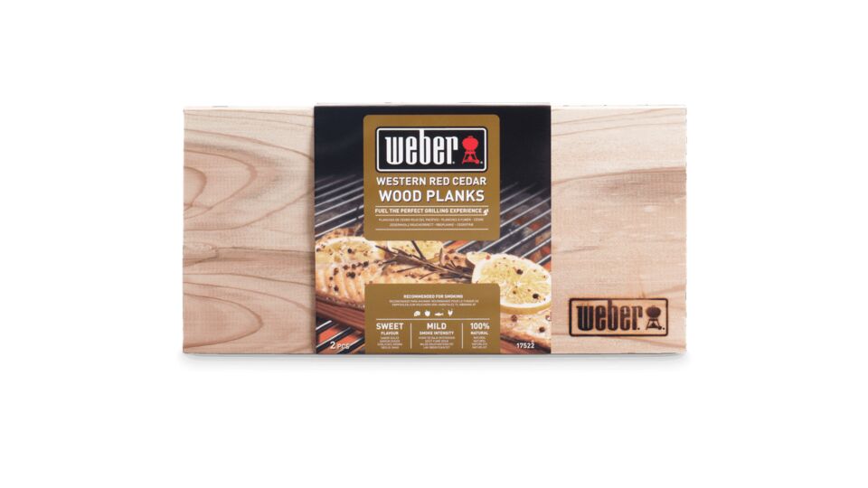 Planche à fumer en bois de cèdre Weber - Petit modèle Set/2 main product photo