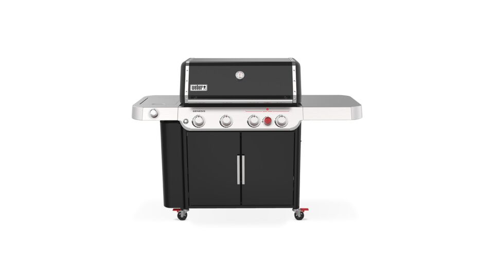 Genesis E-435 Black Met GBS Grillrooster + Sear Station en Zijbrander main product photo