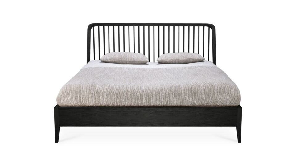 Eik Zwart Spindle Bed 190 x 210cm Ethnicraft main product photo